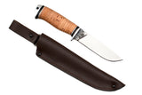 Medved, Hana, Mid size Hunting, Fixed, Stainless 95X18 Blade, Birch Bark Handle