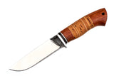 Medved, Hana, Mid size Hunting, Fixed, Stainless 95X18 Blade, Bubinga and Birch Bark Combo Handle