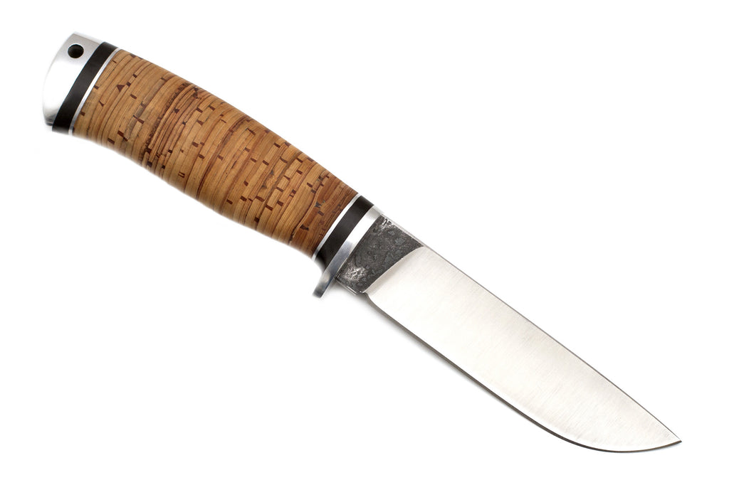 Hunting Knife Hana (X12MF, Birch bark, Duralumin)
