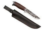 Medved, Hana, Mid size Hunting, Fixed, Hammerforged 9XC Blade, Wenge Handle, Aluminum Pommel