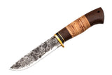 Medved, Hana, Mid size Hunting, Fixed, Hammerforged 9XC Blade, Wenge and Birch Bark Combo Handle