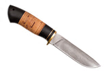 Medved, Hana, Mid size Hunting, Fixed, Diamond Cutting XB-5 Blade, Hornbeam and Birch Bark Combo Handle