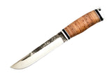 Medved, The Last One model, Hunting and Camping, Fixed, 95X18 Stainless, Birch Bark Handle