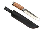 Medved, The Last One model, Hunting and Camping, Fixed, 95X18 Stainless, Birch Bark Handle