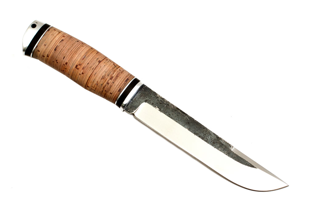 Medved, The Last One model, Hunting and Camping, Fixed, 95X18 Stainless, Birch Bark Handle