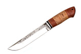 Medved, The Last One model, Hunting and Camping, Fixed, 95X18 Stainless, Birch Bark and Bubinga Combo Handle