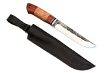 Medved, The Last One model, Hunting and Camping, Fixed, 95X18 Stainless, Birch Bark and Bubinga Combo Handle