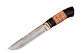 Medved, The Last One model, Hunting and Camping, Fixed, XB-5 (Almazka) Blade, Hornbeam and Birch Bark Combo Handle