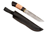 Medved, The Last One model, Hunting and Camping, Fixed, XB-5 (Almazka) Blade, Hornbeam and Birch Bark Combo Handle