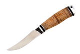 Medved, Forel (Trout), Fishing knife, Fixed, X12MF Carbon Steel, Birch bark handle