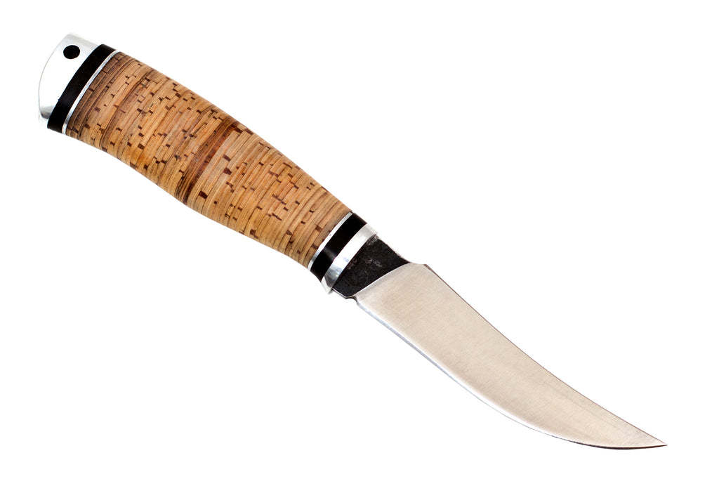 Medved, Forel (Trout), Fishing knife, Fixed, X12MF Carbon Steel, Birch bark handle