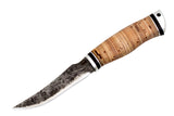 Medved, Forel (Trout), Fishing knife, Fixed, 9XC Steel, Birch Bark Handle