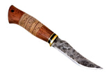 Medved, Forel (Trout), Fishing knife, Fixed, 9XC Steel, Bubinga and Birch bark Handle