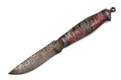 Fedotov,  Knife,  Integral,  Dragon Spine,  Damascus+Ni Damascus,  Karel Birch