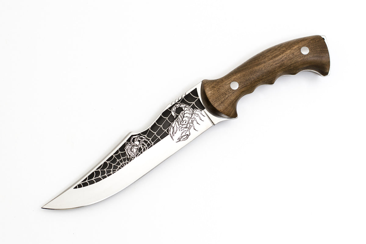 Kizlyar, Scorpion, Camping, Fixed, Z60CDV14, Walnut