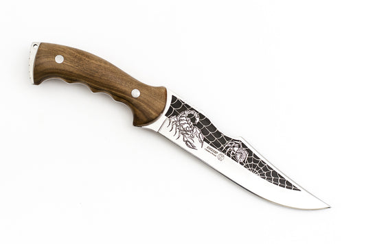 Kizlyar, Scorpion, Camping, Fixed, Z60CDV14, Walnut