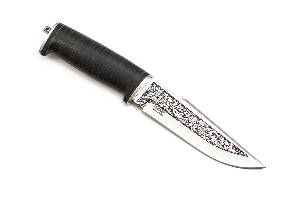 camping sh Kizlyar, SH-5, Camping, Fixed, Z60CDV14, Leather – Russian Blades