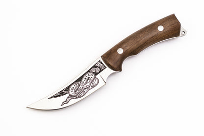 Kizlyar, Gurza-2, Hunting, Fixed, Z60CDV14, Walnut