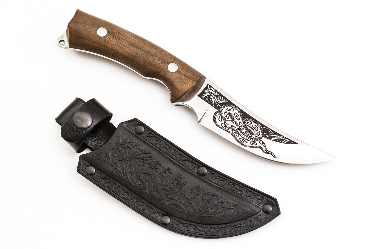 Kizlyar, Gurza-2, Hunting, Fixed, Z60CDV14, Walnut