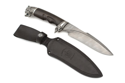 Nord Crown, Tiger, Custom, Fixed, Damascus, Ebony