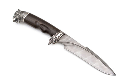 Nord Crown, Tiger, Custom, Fixed, Damascus, Ebony