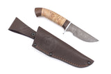Russian Bulat, Belka, Hunting, Fixed, Damascus, Birch Bark