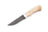 Russian Bulat, Burunduk, Hunting, Fixed, Damascus, Karelian Birch