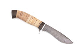 Russian Bulat, Leshyi, Hunting, Fixed, Damascus, Birch Bark