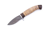 Russian Bulat, Chizh, Hunting, Fixed, Damascus, Birch Bark