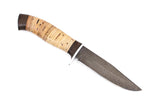 Hunting Knife Sokol, Damascus, Birch Bark