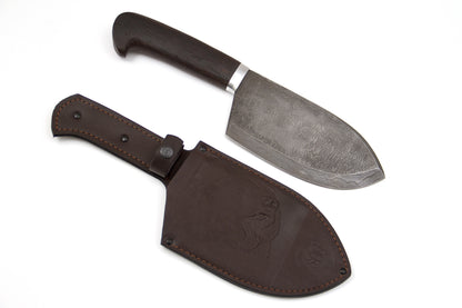 Russian Bulat, Chopper 3, Butcher, Butcher, Damascus, Wenge