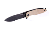 Mr. Blade Folding knife CONVAIR - D2 Steel - G10 TAN Handle - Vicious Aggressive Design