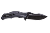 Mr. Blade Folding knife HT-1 - D2 Black Steel - G10 BLACK Handle - Heavy Duty Tactical EDC