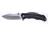 Mr. Blade Folding knife HT-1 - D2 Stonewash Steel - G10 BLACK Handle - Heavy Duty Tactical EDC