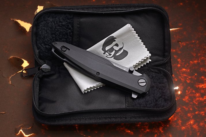 Mr. Blade Folding knife CONVAIR - D2 Steel - G10 BLACK Handle - Vicious Aggressive Design